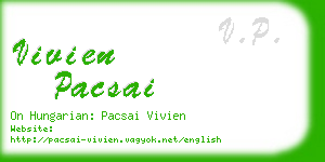vivien pacsai business card
